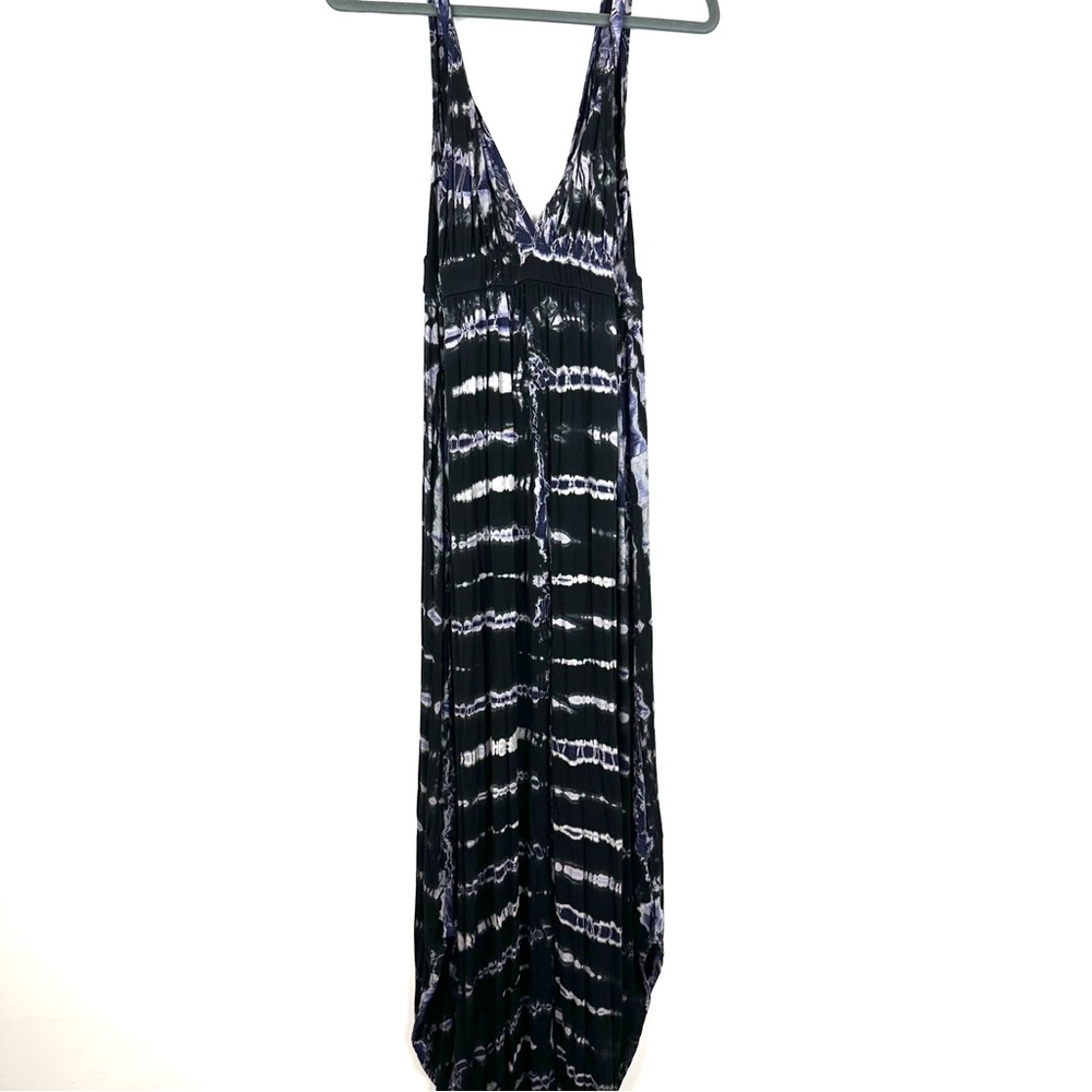 Gypsy 05 tie dye backless maxi dress. Low V neck. Made in LA Size S